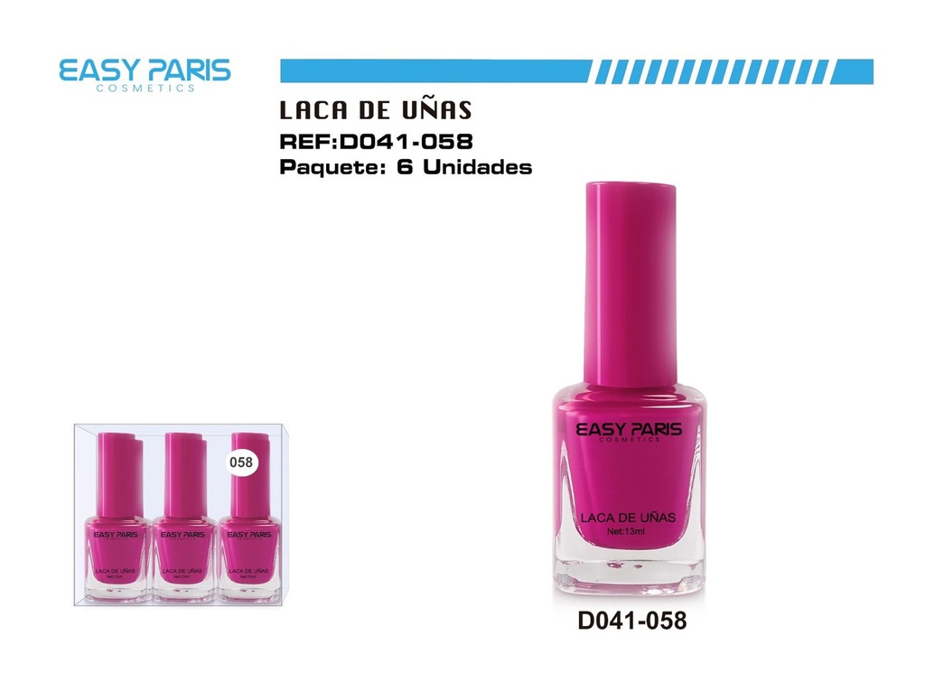 Laca de uñas Easy Paris 6 unidades - Cosméticos y cuidado personal