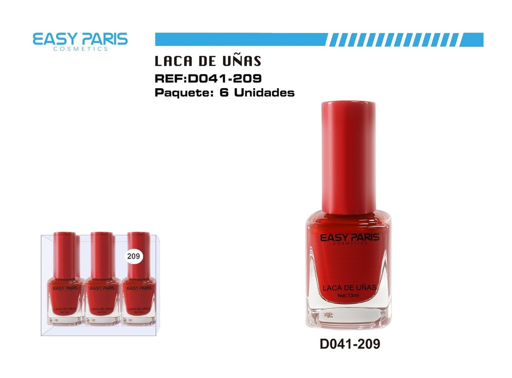 Laca de uñas Easy Paris 6 unidades - Cosméticos y cuidado personal