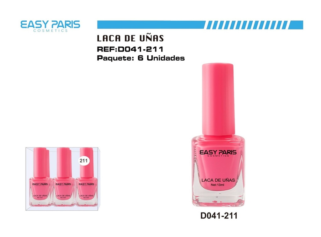 Laca de uñas Easy Paris 6 unidades - Cosméticos y cuidado personal