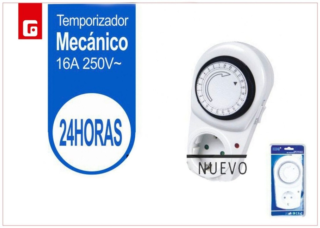 Temporizador analógico semanal - Suministros eléctricos y temporizadores