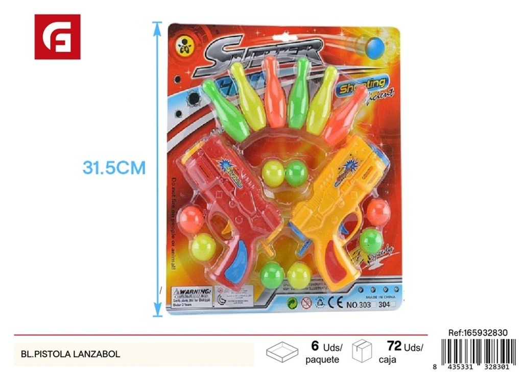 Pistola lanzabolas de juguete - Juguetes para niños