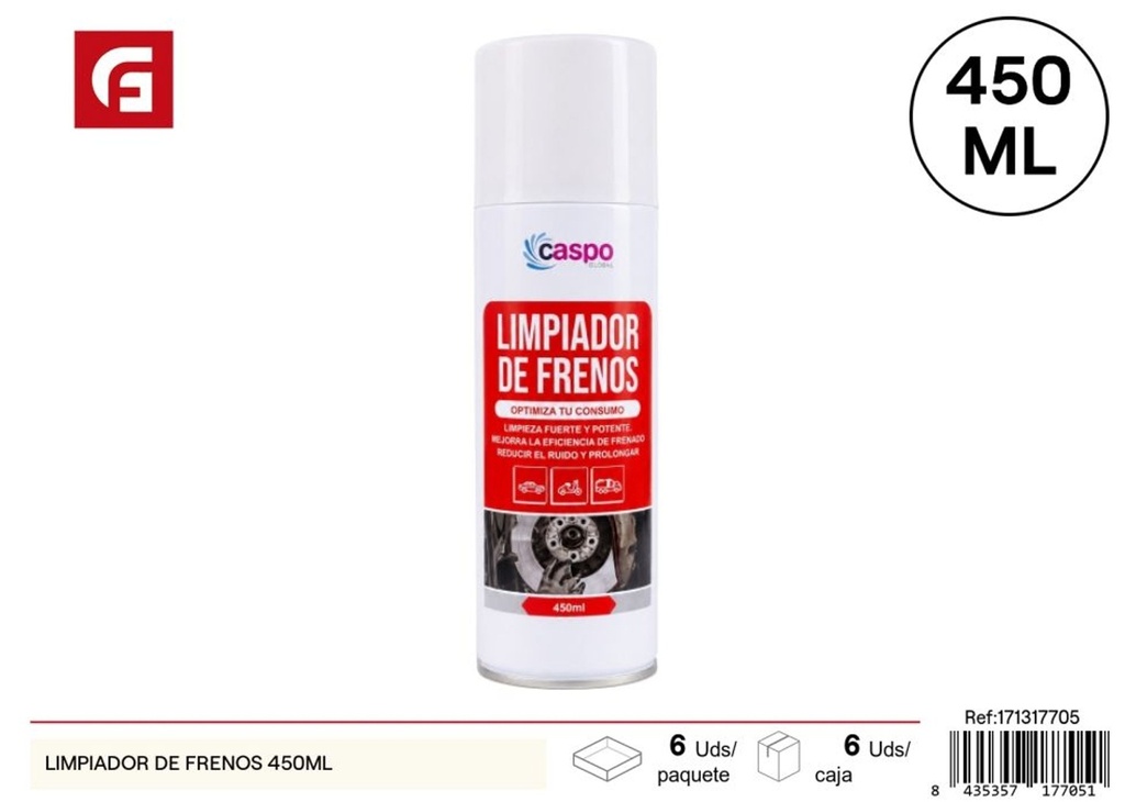 Limpia frenos 450 ml - Limpieza de accesorios del automóvil