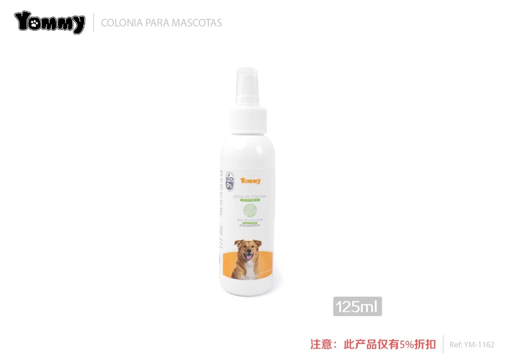 Agua de colonia orgánica con citronela para perros 125ML - Perfume para mascotas