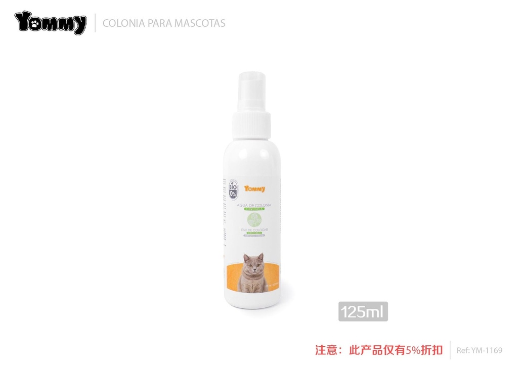 Agua de colonia bio de citronela para gatos 125ML - Perfume para felinos