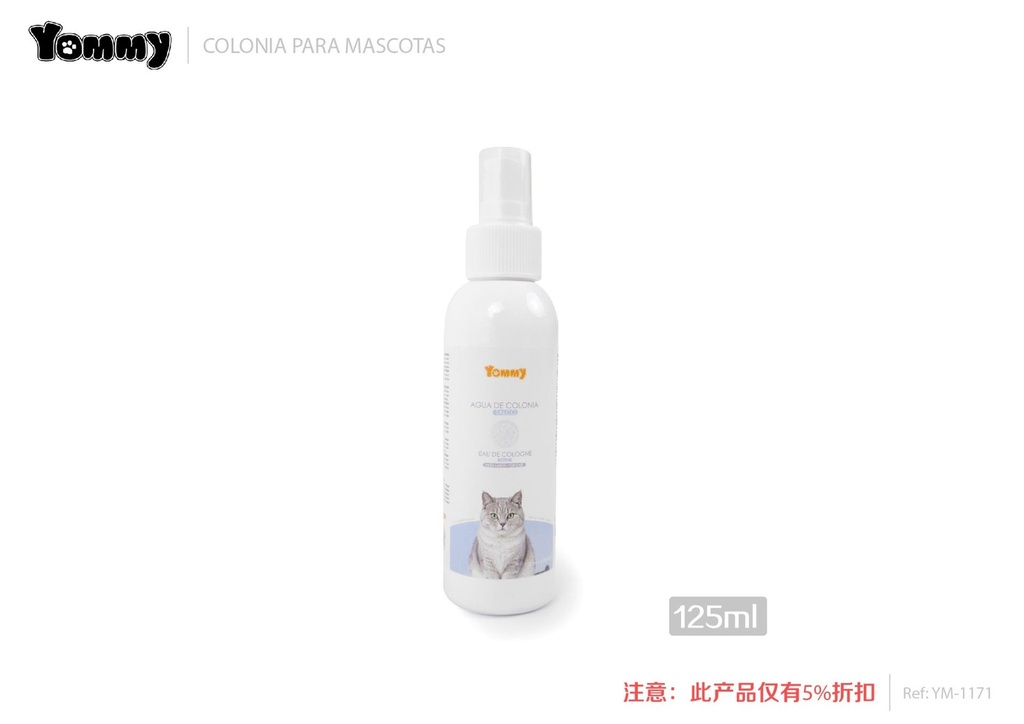 Agua de colonia talco para gatos 125ML - Perfume para felinos