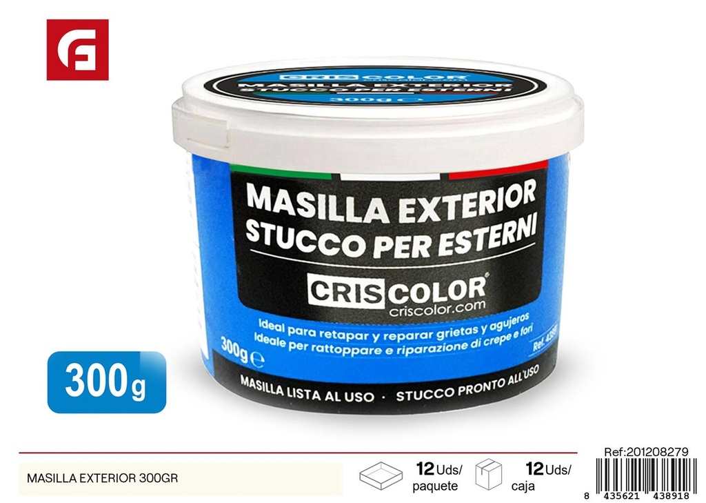 Masilla exterior 300g - Productos de ferretería y reparación de pintura