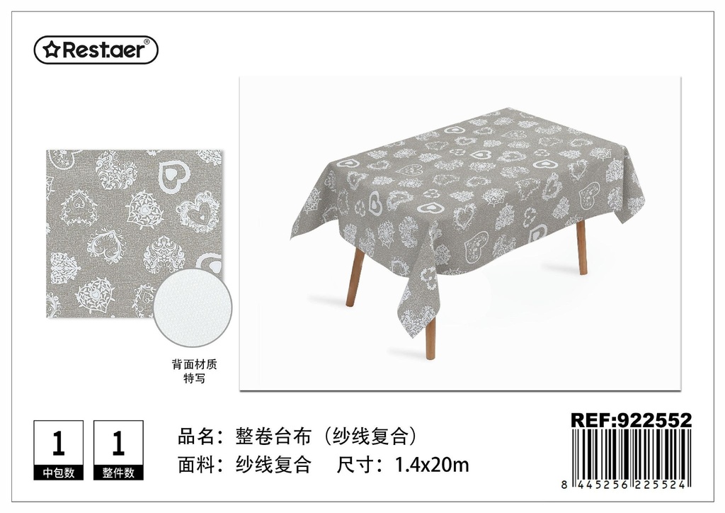 Mantel de rollo 1.4x20 m - Manteles de rollo