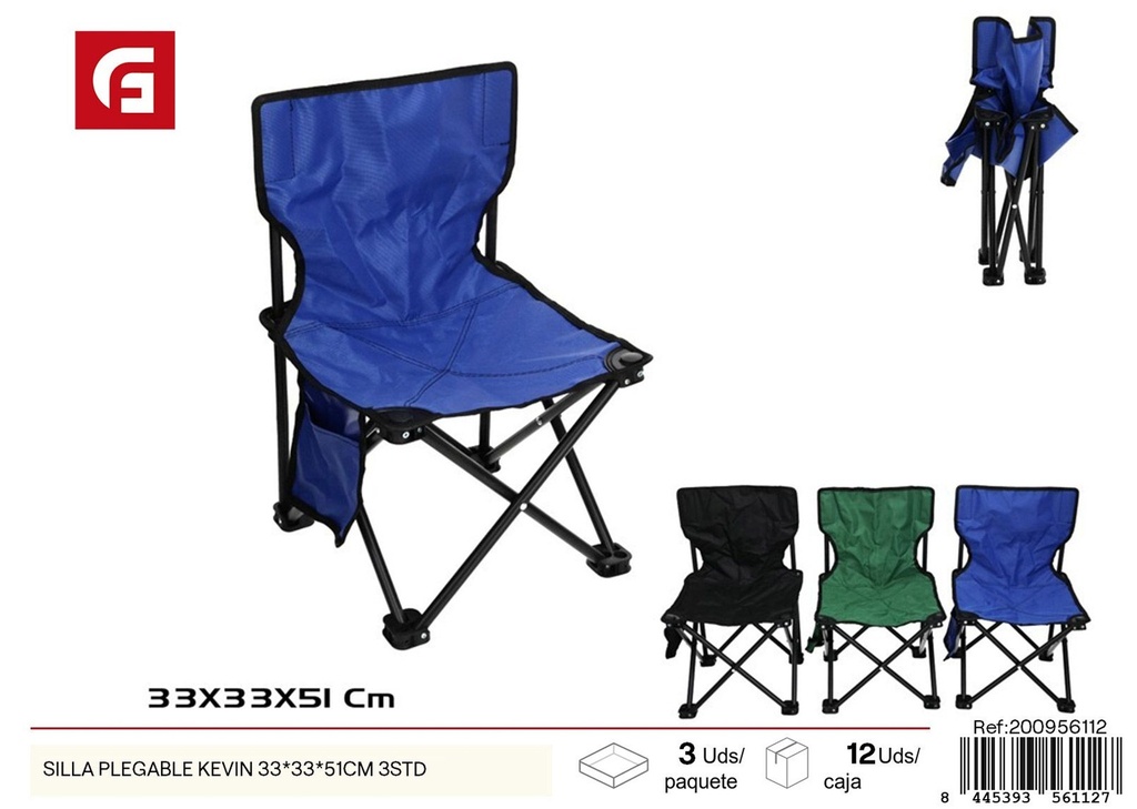 Silla plegable Kevin 33x33x51cm 3 surtidos - Sillas de verano