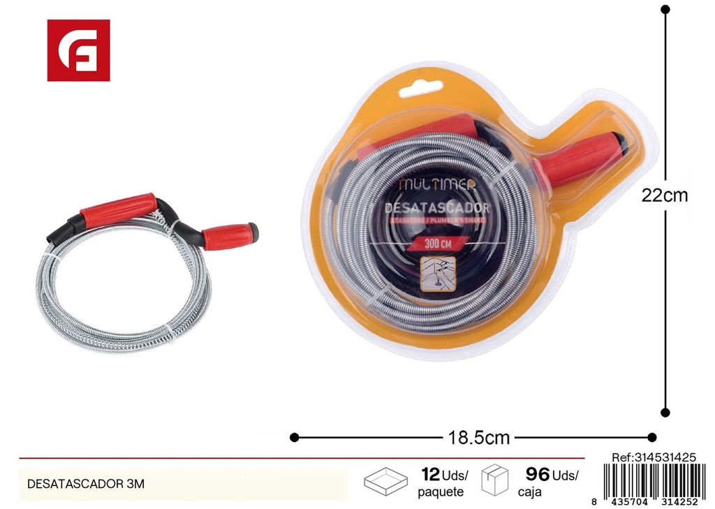 Desatascador 3M - Accesorios de limpieza