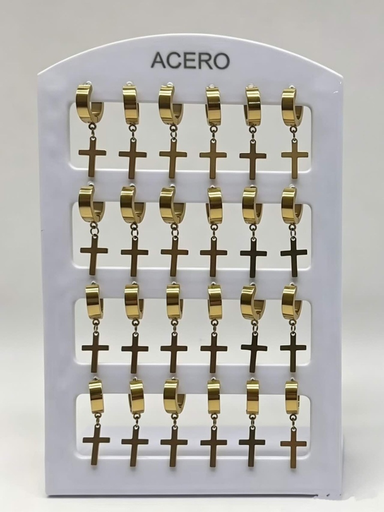 Pendientes cruz 12/p NS ED2015 - Bisutería y accesorios