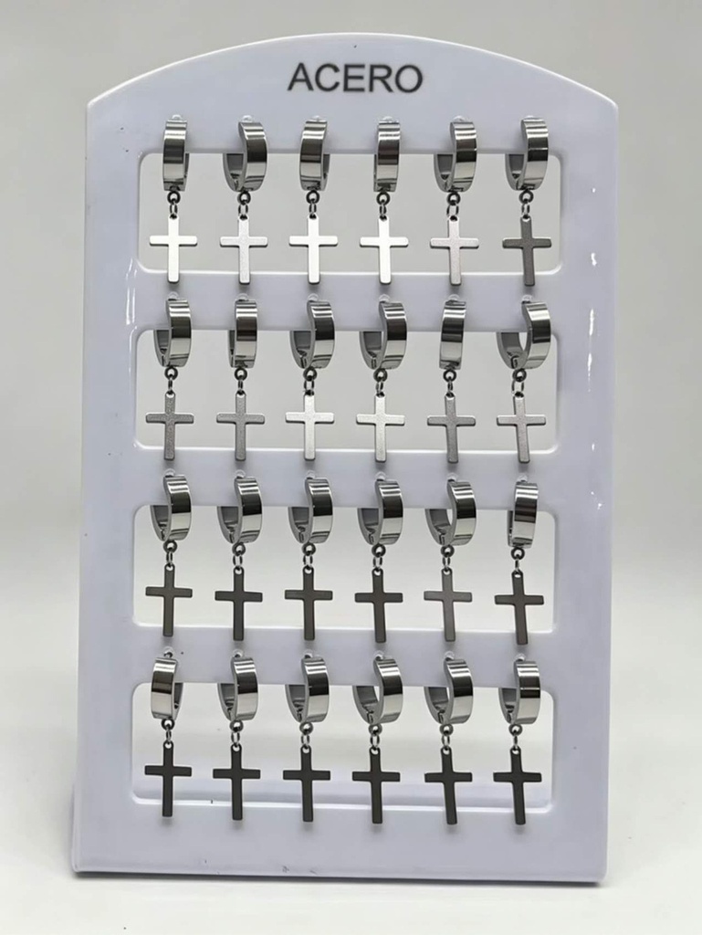 Pendientes cruz 12/p NS ED2014 - Bisutería y accesorios