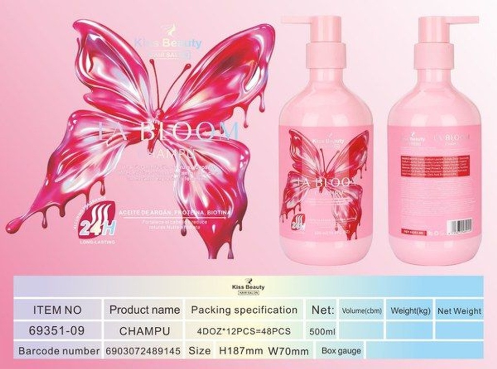 Champú La Bloom 500ml - Tratamientos faciales y cuidado personal