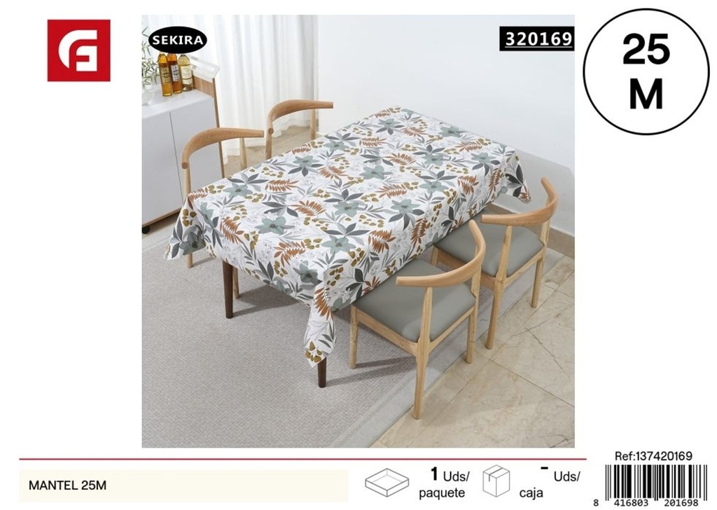 Manteles de textura normal 25 metros - Textiles de hogar y manteles para mesas