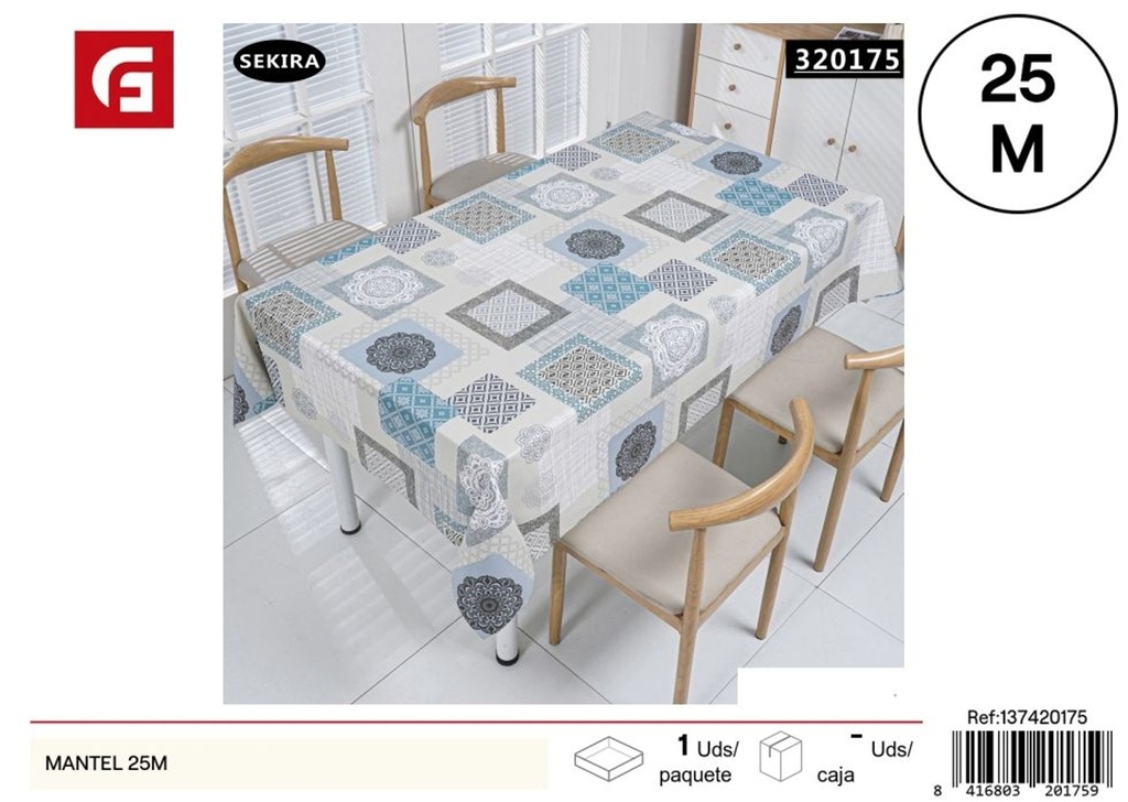 Manteles de textura normal 25 metros - Textiles de hogar y manteles para mesas