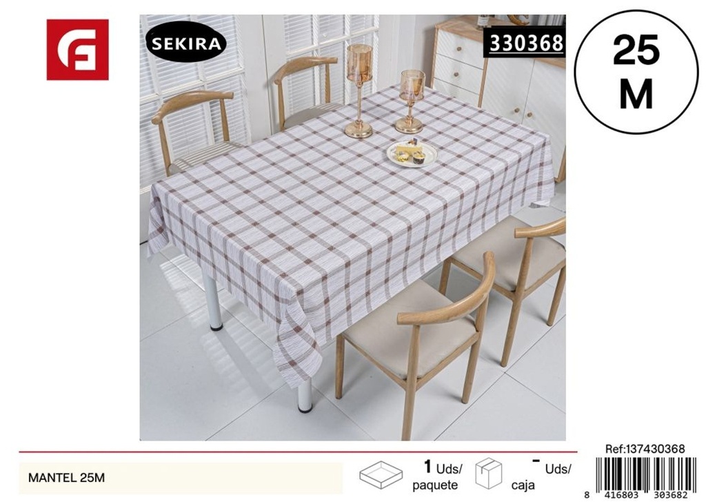 Manteles de textura normal 25 metros - Textiles de hogar y manteles para mesas