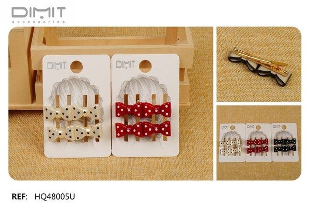 Pack de 2 pinzas lazo 12 unidades - Accesorios creativos