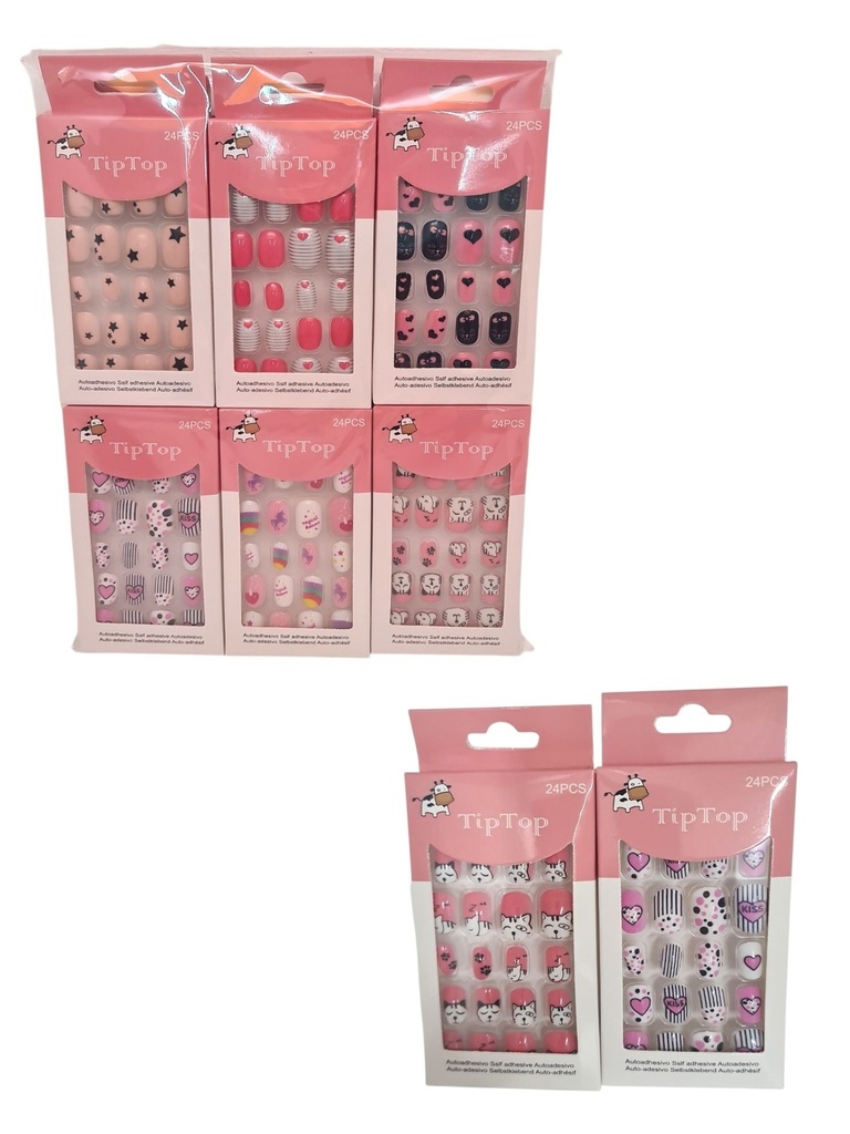 Uñas postizas para niñas 12 unidades - Accesorios de uñas