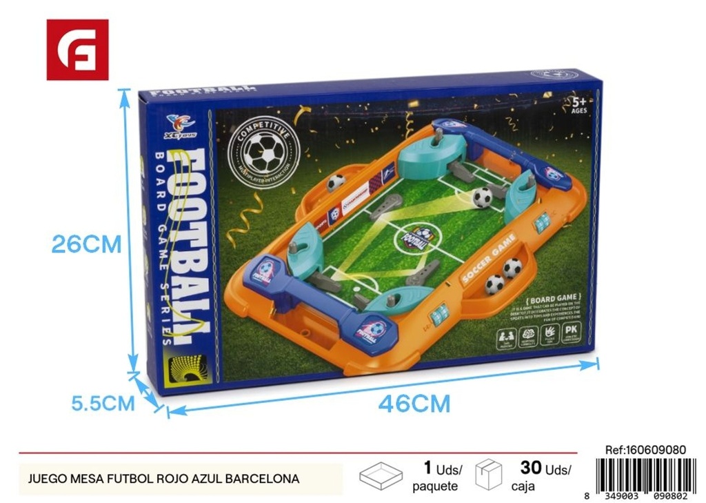 Juego de mesa futbol estilo Barça rojo y azul - Juguetes de mesa