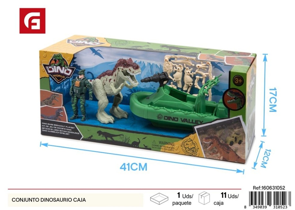 Conjunto de dinosaurios en caja - Juguetes de dinosaurios