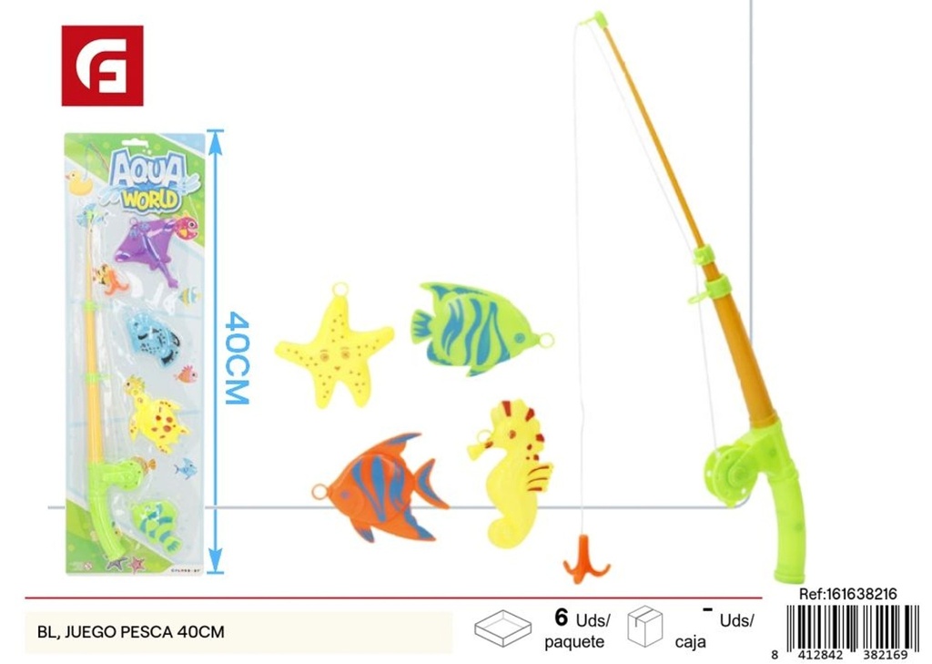 Juego de pesca 40 cm - Juguetes de mesa y entretenimiento