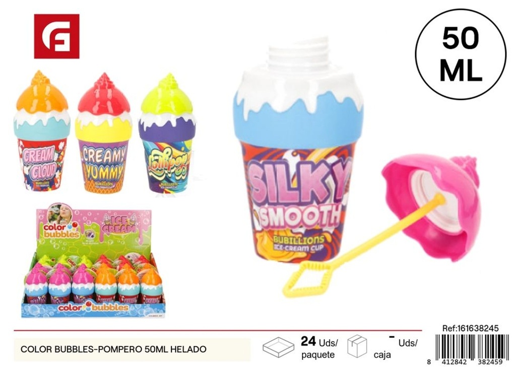 Pompón helado 50 ml - Juguetes de burbujas y diversión