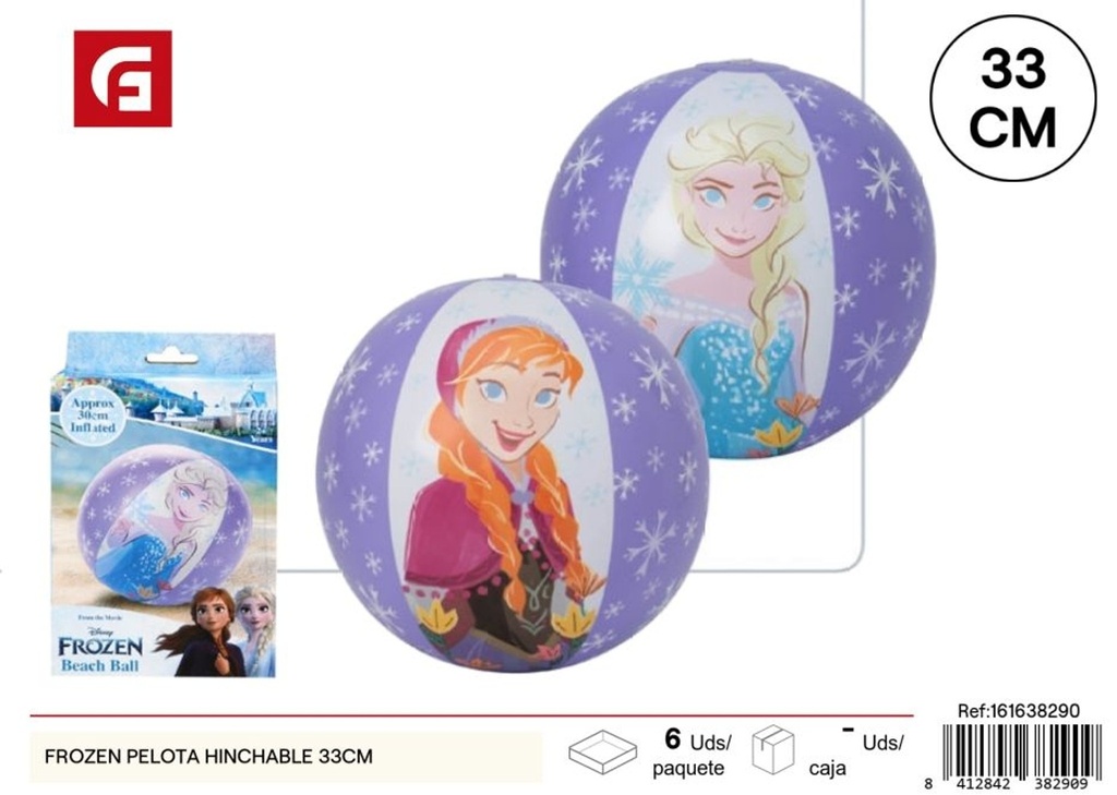 Bola hinchable Frozen 33 cm - Productos de verano y entretenimiento