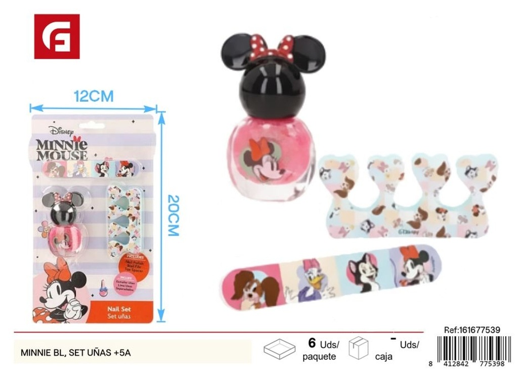 Set de uñas Minnie +5 años - Juguetes de belleza y manualidades