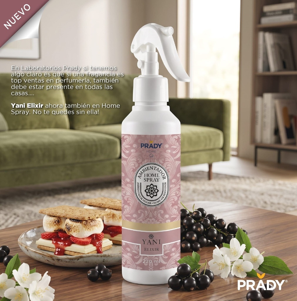 Ambientador en spray Yani Elixir 220 ml Prady - Ambientadores y fragancias