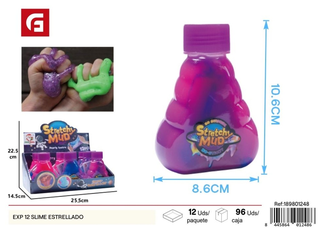 Slime estrellado 12pcs - Juguetes