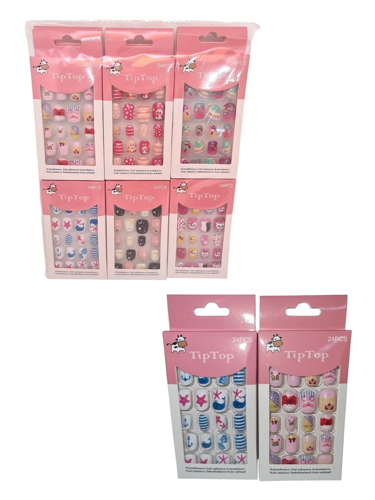 Unas postizas para niñas 12/U 8050-4 - Uñas postizas juveniles