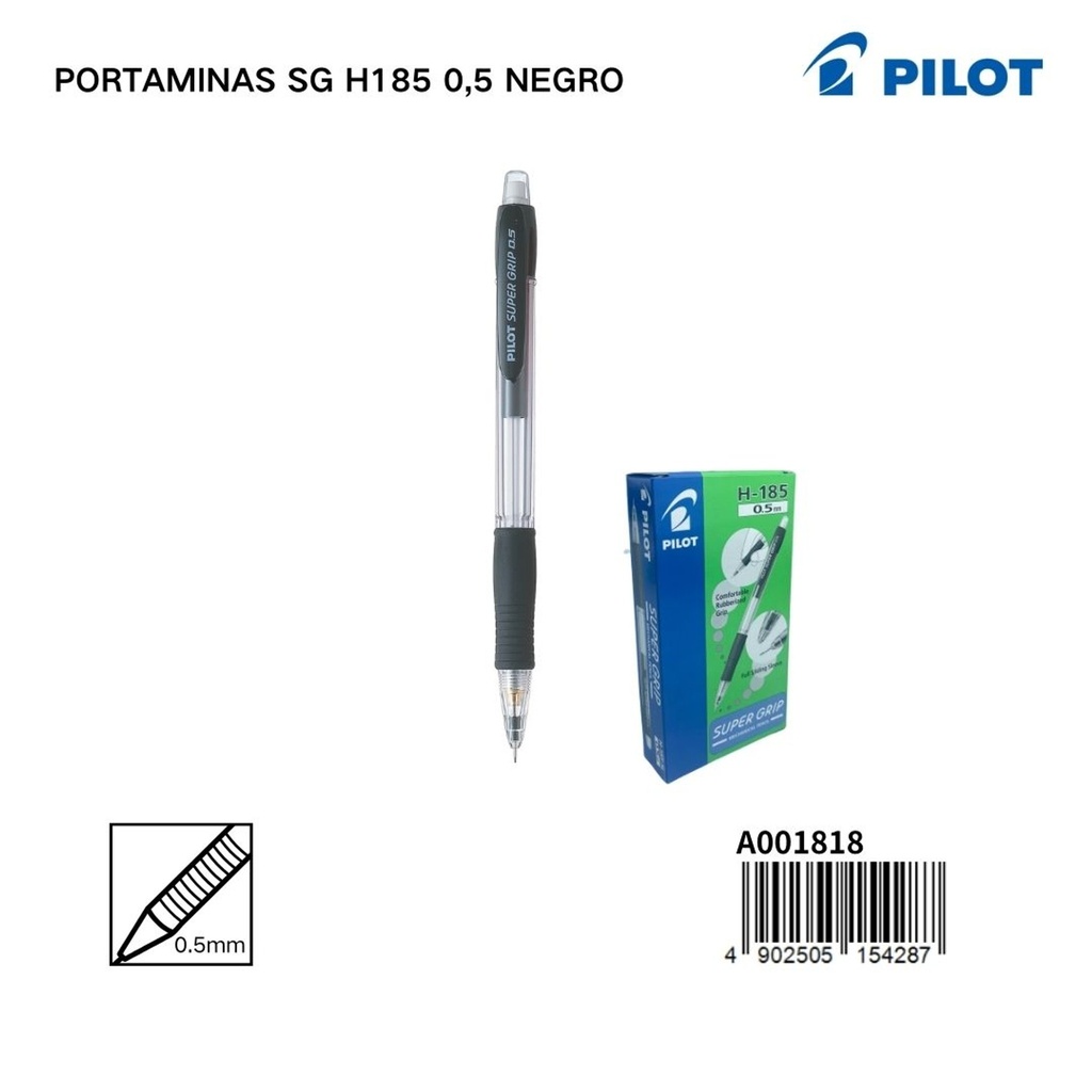 Portaminas Pilot SG H185 0.5 mm color negro - Papelería y artículos de escritura