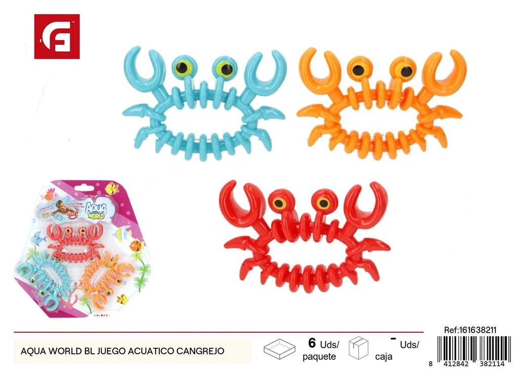 Aqua World BL Juego acuático cangrejo - Juguetes de verano
