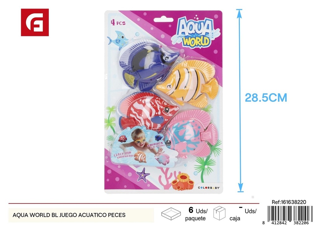 Aqua World BL juego acuático de peces - Juguetes de verano