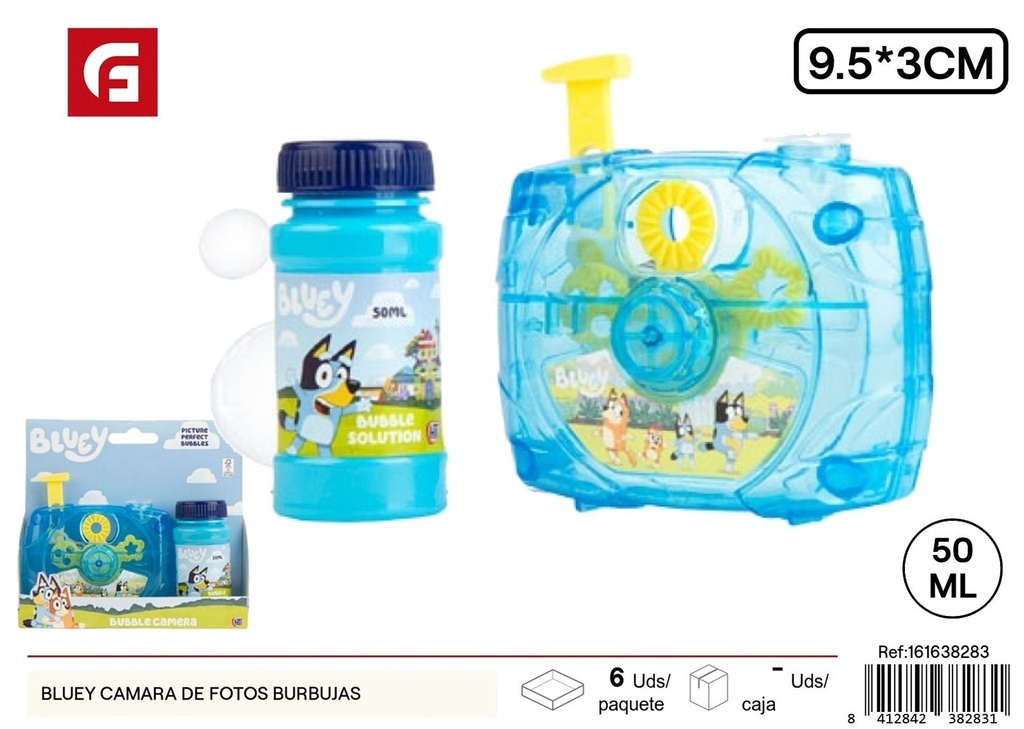 Cámara de fotos de burbujas Bluey - Juguetes de burbujas