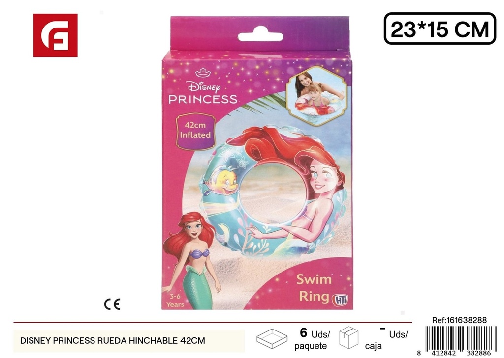 Disney Princess rueda inflable 42CM - Juguetes de verano