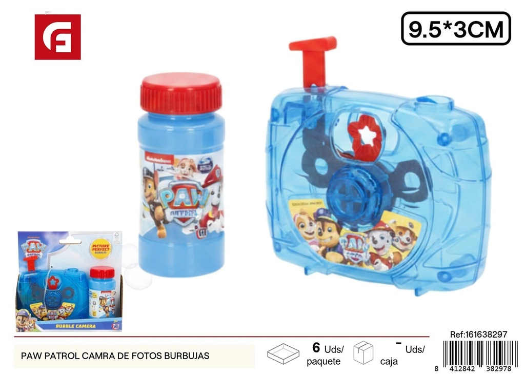 Cámara de fotos de burbujas Paw Patrol - Juguetes de burbujas