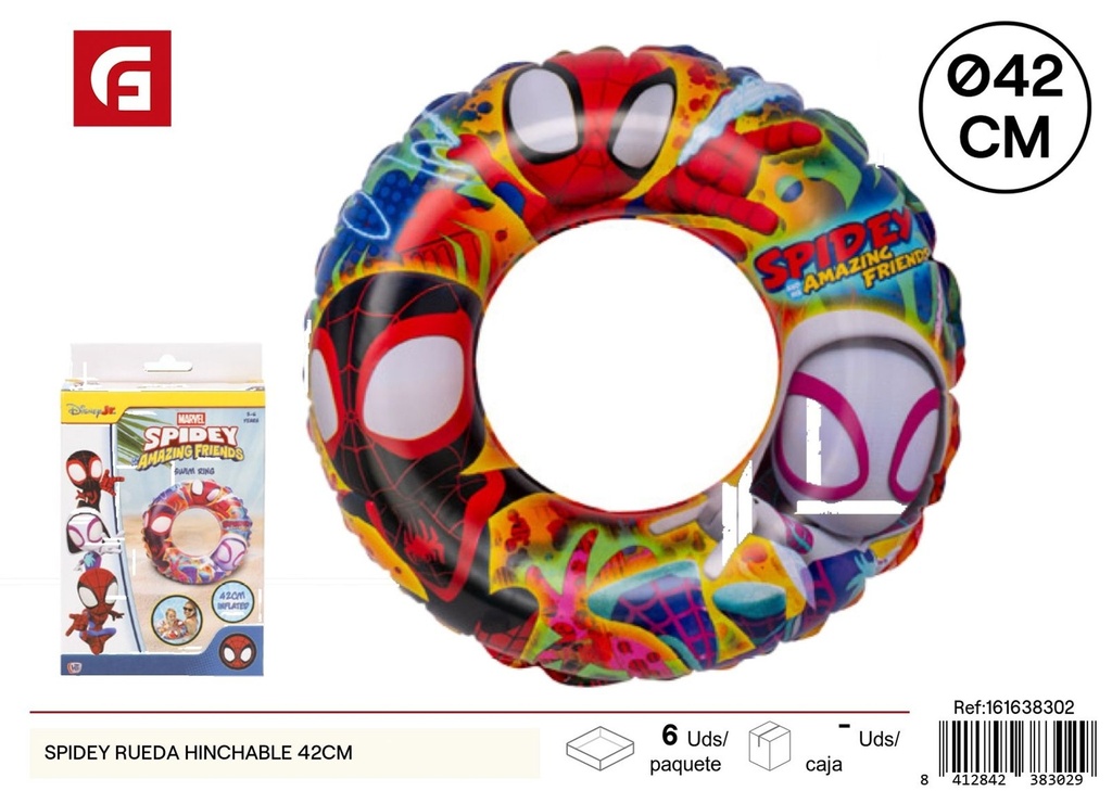 Spidey rueda inflable 42CM - Juguetes de verano