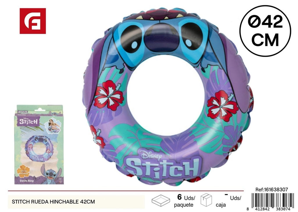 Stitch rueda inflable 42CM - Juguetes de verano