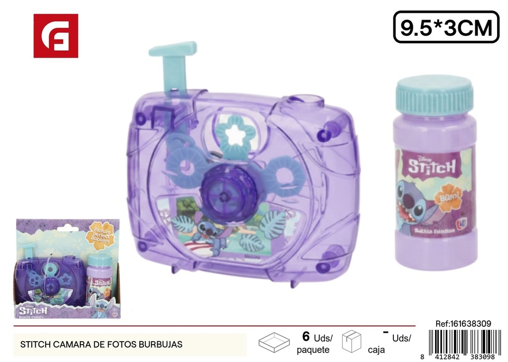 Cámara de fotos de burbujas Stitch - Juguetes de burbujas