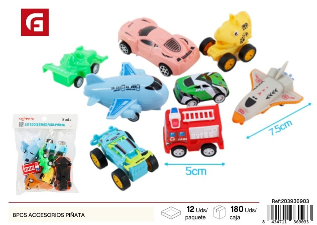 Kit de lujo de 8pcs para piñata - Artículos de fiesta y juguetes