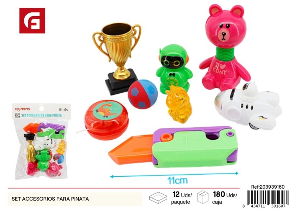 Kit grande 111 de 8pcs para piñata - Artículos de fiesta y juguetes