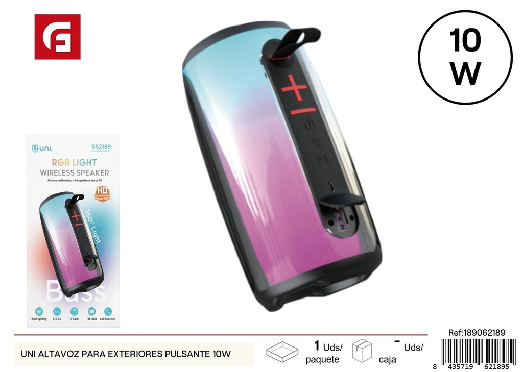Altavoz exterior de 10W con botón - Accesorios electrónicos
