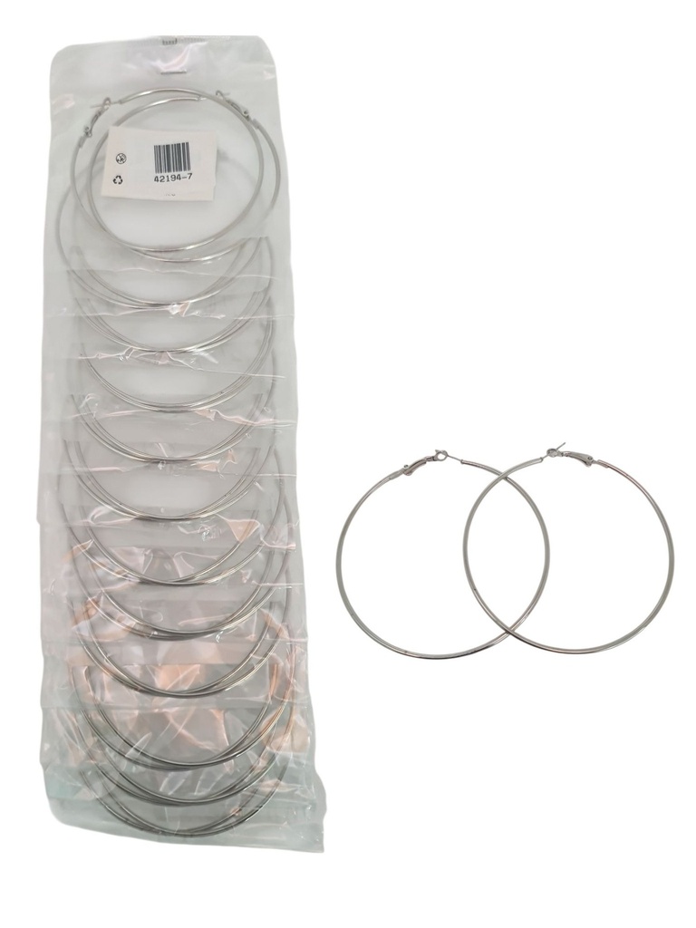 Aros para pendientes 7 cm 12 pcs - Accesorios de bisutería