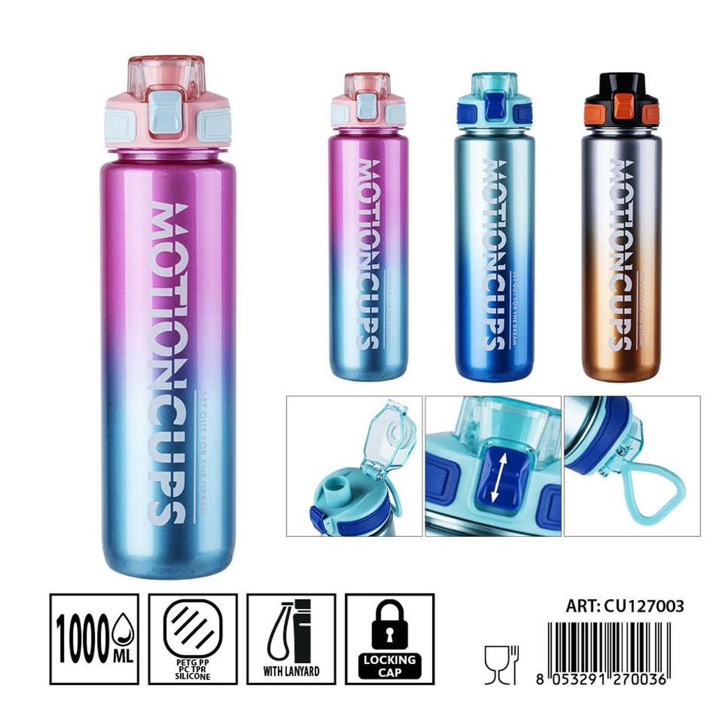 Botella DC Casa de 1000 ml con pintura metálica de dos colores - Utensilios de cocina