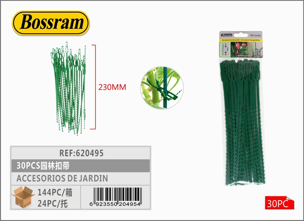 Accesorios de jardín 30pcs para sujeción y organización