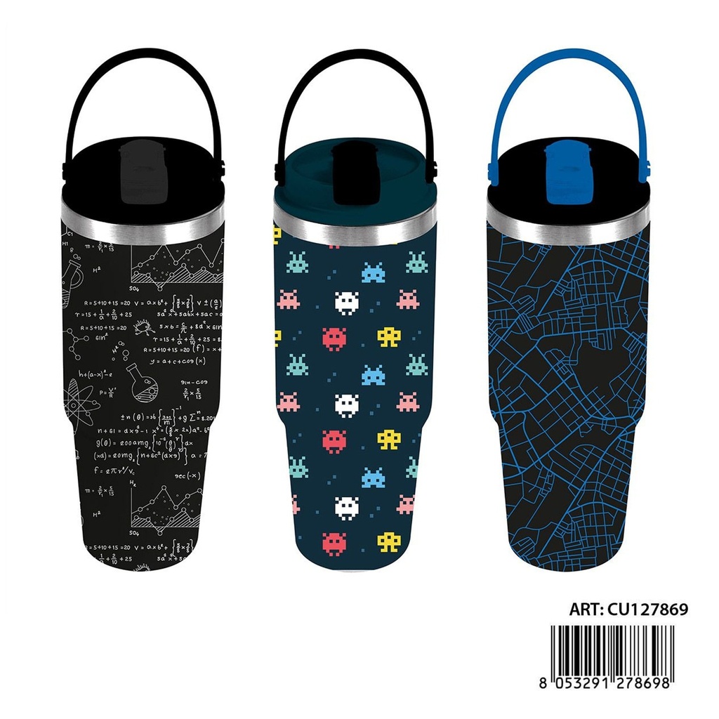 Botella térmica con estampado 890 ml - Accesorios para bebidas térmicas