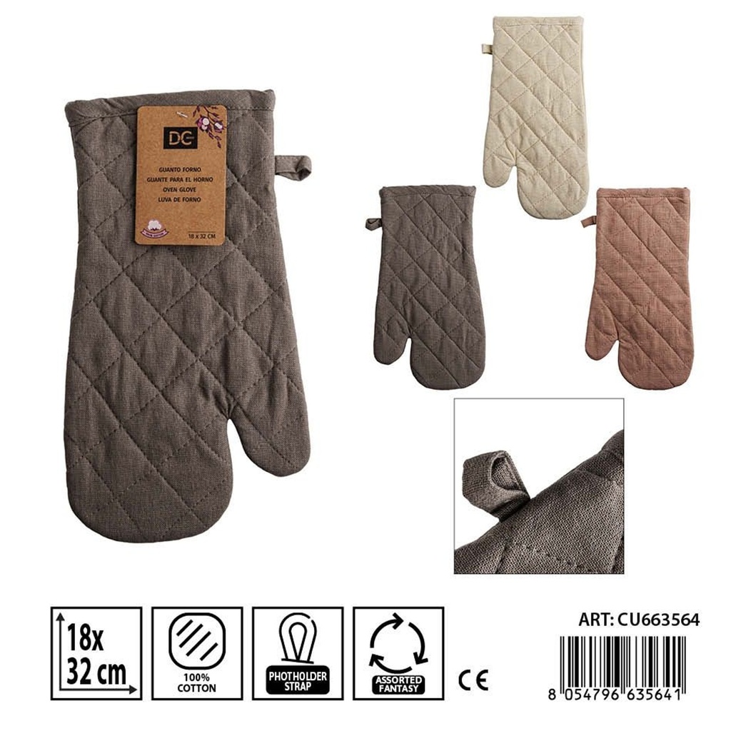 Guante de horno 18x32 cm Chocomousse - Manopla y soporte para ollas