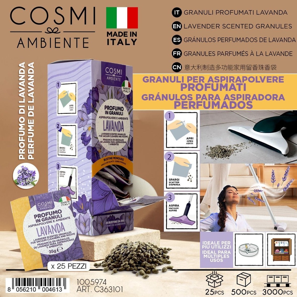 Gránulos perfumados COSMI de lavanda - Aromatizantes