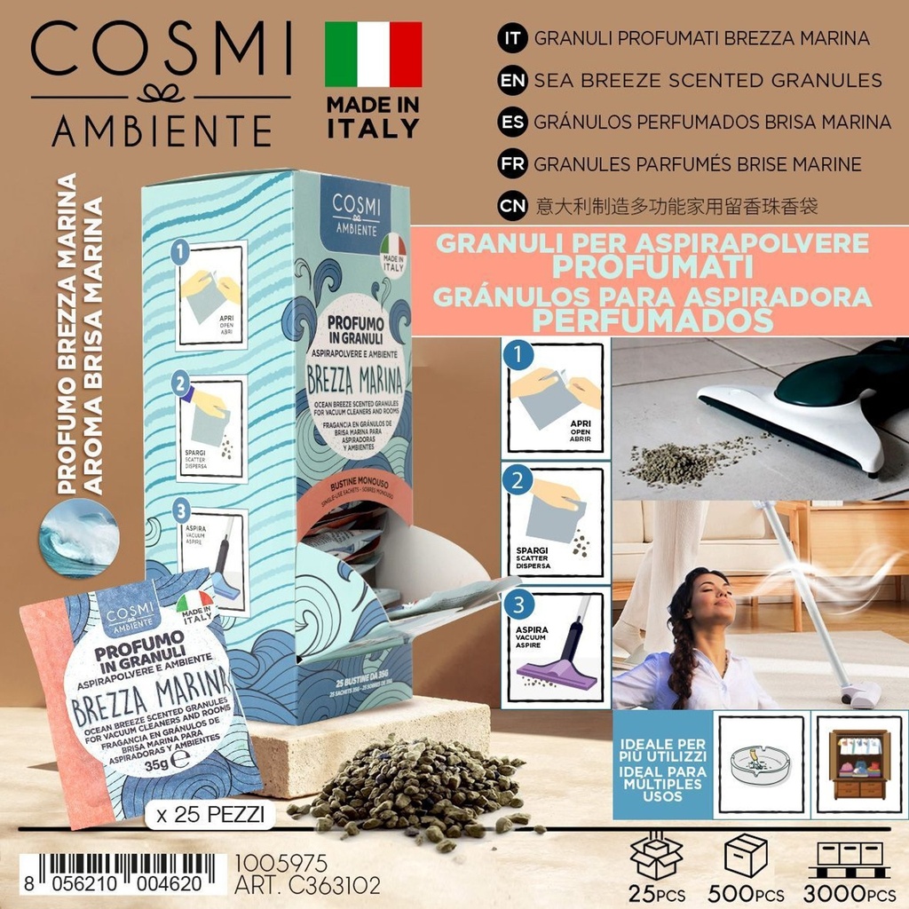 Gránulos perfumados COSMI de brisa marina - Aromatizantes