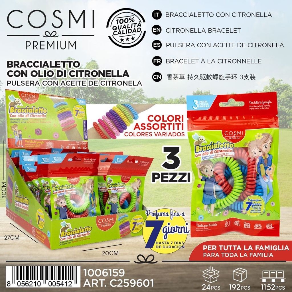 Brazo perfumado citronela espiral EVA 3piezas - Accesorios de aromaterapia
